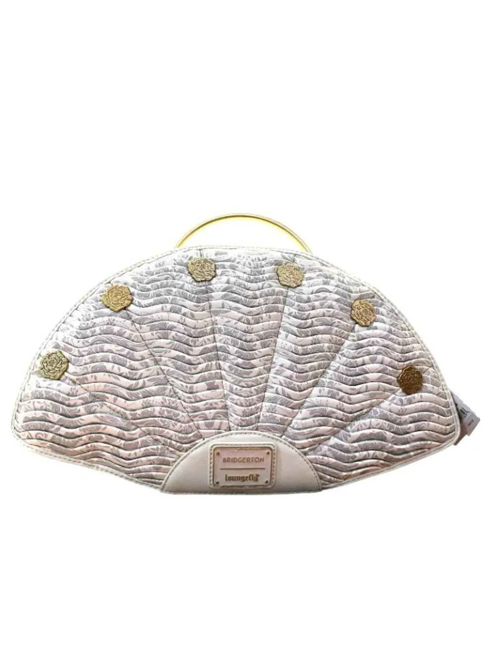 Loungefly Netflix Bridgerton Figural Fan Handbag Bee Gold Victorian Regal NWT